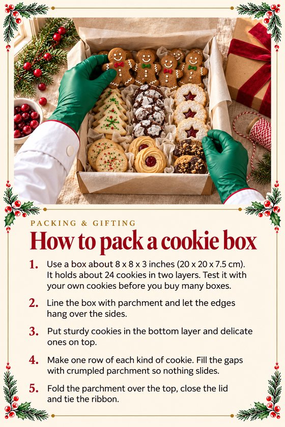 Page: How to pack a cookie box